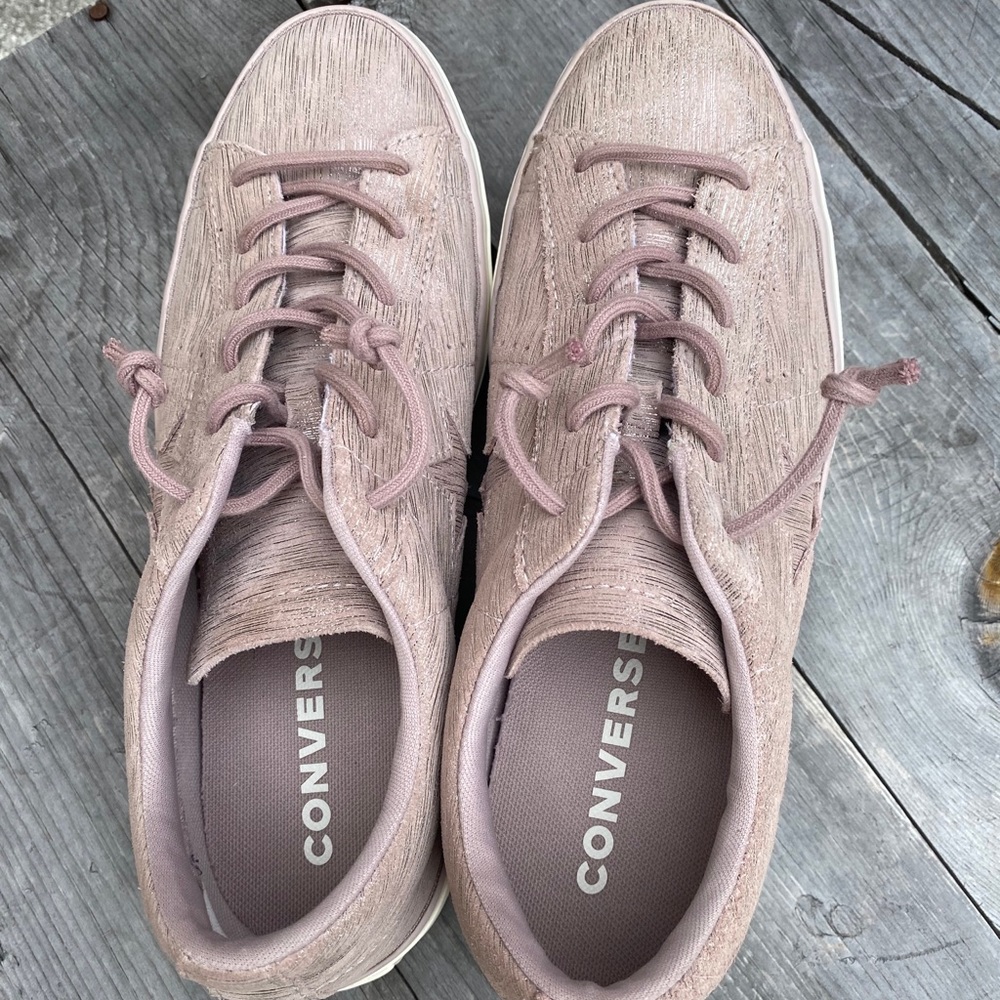 Converse one star pink metallic leather platforms - Picture 14 of 16
